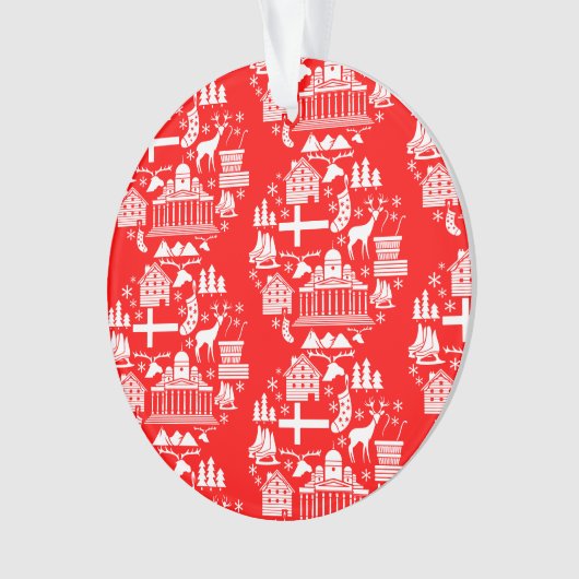 Traditionele Finse Kerstdecoratie Ornament (voorkant)