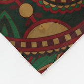 Traditionele florale paisleyband fleece deken (Hoek)