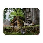 Traditionele foie gras ganzen boerderij rechthoekm magneet (Horizontaal)