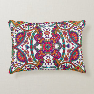 Traditionele Folk Art Designart, etnisch, achtergr Accent Kussen