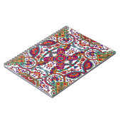 Traditionele Folk Art Designart, etnisch, achtergr Notitieboek (Linkerzijde)
