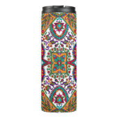 Traditionele Folk Art Designart, etnisch, achtergr Thermosbeker (Achterkant)