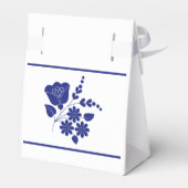 Traditionele folk hartpatroon gunstbox bedankdoosjes (Achterkant)