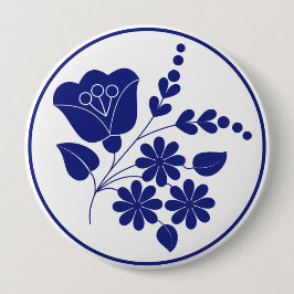 Traditionele Folk Ornament Button