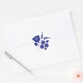 Traditionele Folk Patroon Favor Sticker (Envelop)