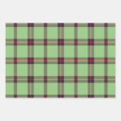 Traditionele Folk Plaid Fabric Wrap Inpakpapier Vel (Voorkant 2)