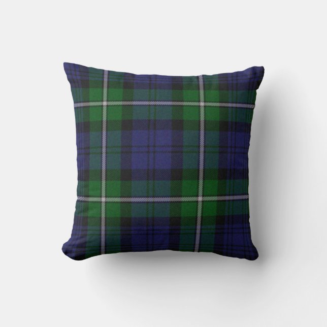 Traditionele forbes Tartan Pset Pillow Kussen (Voorkant)