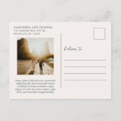 Traditionele Forest Green Wedding Save the Date Aankondigingskaart (Achterkant)