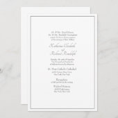 Traditionele formele bruiloft van beide ouders kaart (Voorkant / Achterkant)