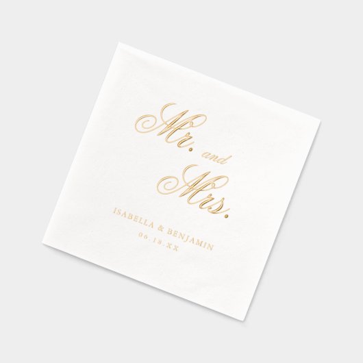 Traditionele formele elegante bruiloft folie servetten (Links)