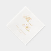 Traditionele formele elegante bruiloft folie servetten (Rechts)