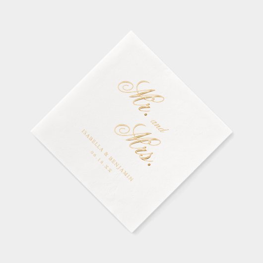 Traditionele formele elegante bruiloft folie servetten (Rechts)
