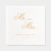 Traditionele formele elegante bruiloft folie servetten (Voorkant)