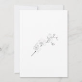 Traditionele formele orchideeën trouwkaart 'Save t Kaart (Achterkant)