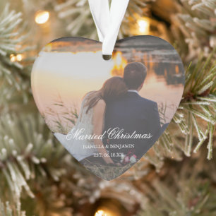 Traditionele foto Elegant Eerste Kerstdag Ornament