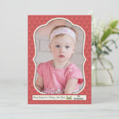 Traditionele fotolijst vakantiekaart verticaal kaart (Staand voorkant)