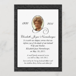 Traditionele fotopublicatiekaart aankondiging