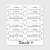 Traditionele Franse etiketten van de Franse tuinkr Sticker (Vel)