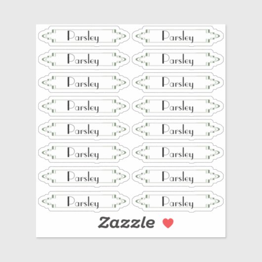 Traditionele Franse etiketten van de Franse tuinkr Sticker (Vel)