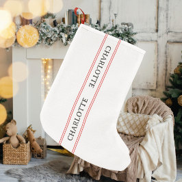 Traditionele Franse gepersonaliseerde naam rode st Kleine Kerstsok