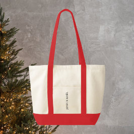 Traditionele Franse Joyeux Noël Kerstmis rode sier Tote Bag