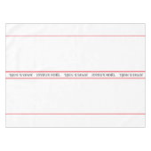 Traditionele Franse Joyeux Noël Stripe Kerstmis Tafelkleed (Voorkant (Horizontaal))