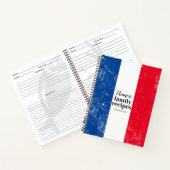 Traditionele Franse vlag Recipe Cookbook Notitieboek (Binnen)