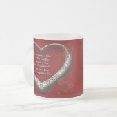 Traditionele Gaelic Wedding Vow - Bloed van mijn b Matglas Koffiemok (Voorkant links)