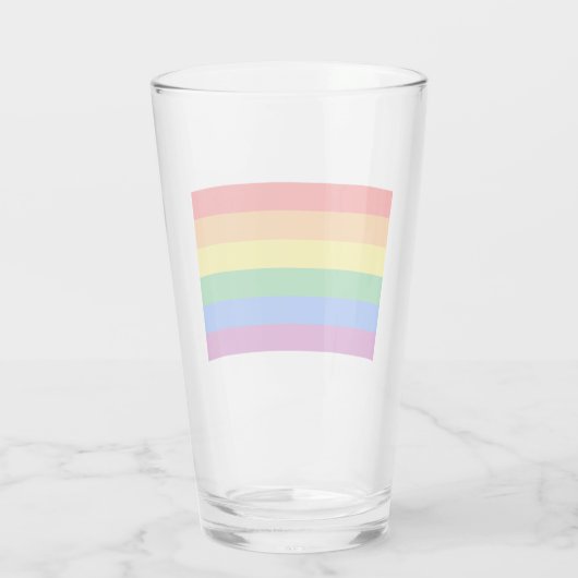 Traditionele Gay Pride Flag Glas (Achterkant)