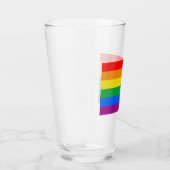 Traditionele Gay Pride Flag Glas (Rechts)