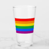 Traditionele Gay Pride Flag Glas (Voorkant)