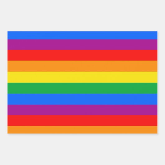 Traditionele Gay Pride Flag Inpakpapier Vel (Voorkant)
