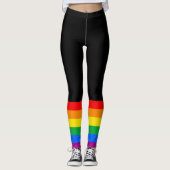 Traditionele Gay Pride Flag Leggings (Voorkant)