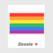 Traditionele Gay Pride Flag Sticker (Vel)