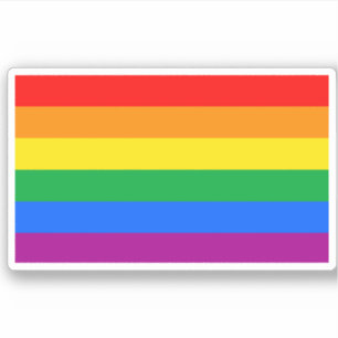 Traditionele Gay Pride Flag Sticker