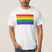 Traditionele Gay Pride Flag T-shirt (Voorkant)