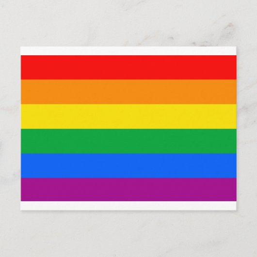 Traditionele Gay Pride-vlag Briefkaart (Voorkant)