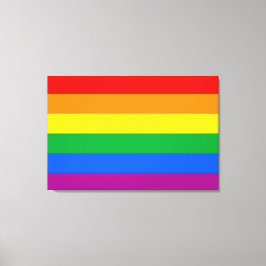 Traditionele Gay Pride-vlag Canvas Afdruk