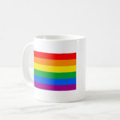 Traditionele Gay Pride-vlag Koffiemok (Voorkant links)