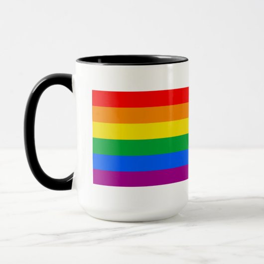 Traditionele Gay Pride Vlag Koffiemok Mok (Links)