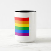 Traditionele Gay Pride Vlag Koffiemok Mok (Midden)
