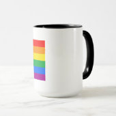Traditionele Gay Pride Vlag Koffiemok Mok (Voorkant rechts)