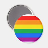 Traditionele Gay Pride-vlag Magneet (Voorkant / Achterkant)