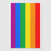 Traditionele Gay Pride-vlag Magnetische Uitnodiging (Voorkant)