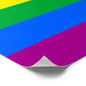 Traditionele Gay Pride-vlag Poster (Hoek)