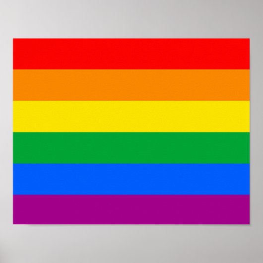 Traditionele Gay Pride-vlag Poster (Voorkant)
