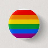 Traditionele Gay Pride-vlag Ronde Button 3,2 Cm (Voorkant)