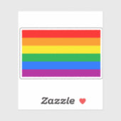 Traditionele Gay Pride-vlag Sticker (Vel)
