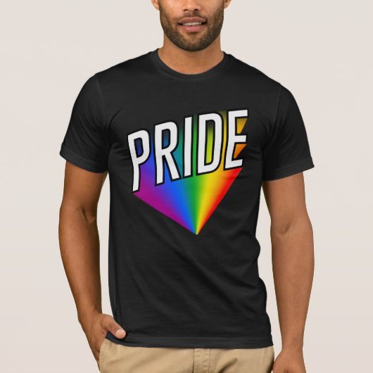 Traditionele Gay Pride vlag T-shirt (Voorkant)