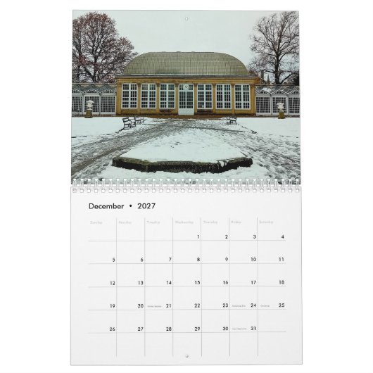 Traditionele gebouwen van Engeland Kalender (Dec 2027)